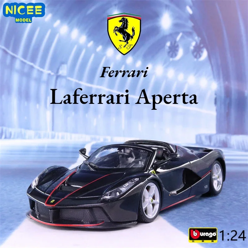 

Bburago 1:24 Ferrari Laferrari Aperta Convertible Simulation Diecast Car Metal Alloy Model Car kids toys collection gifts B248