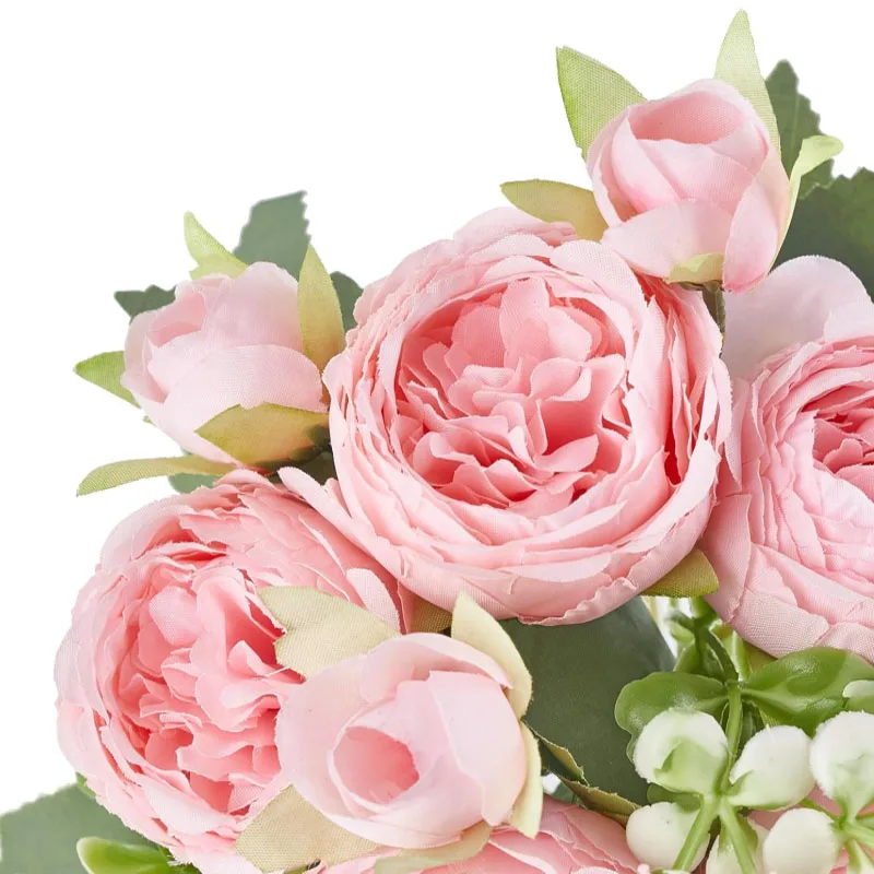 Pink Silk Peony Bouquet 3