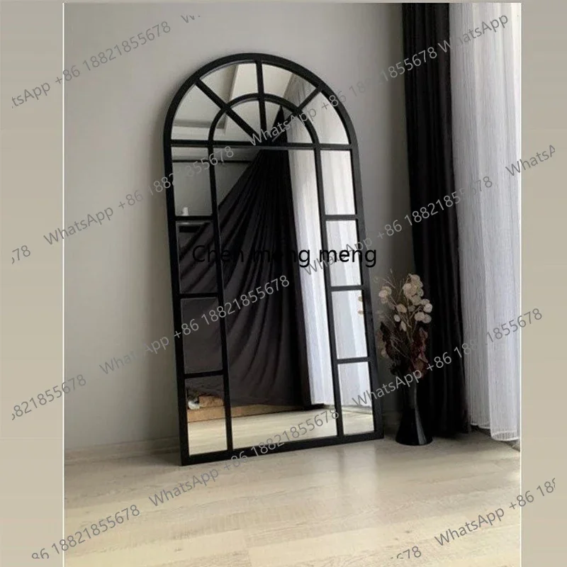 Wall-hung American false windows, hanging mirrors, living room corridors, entrance halls, mirror window decoration
