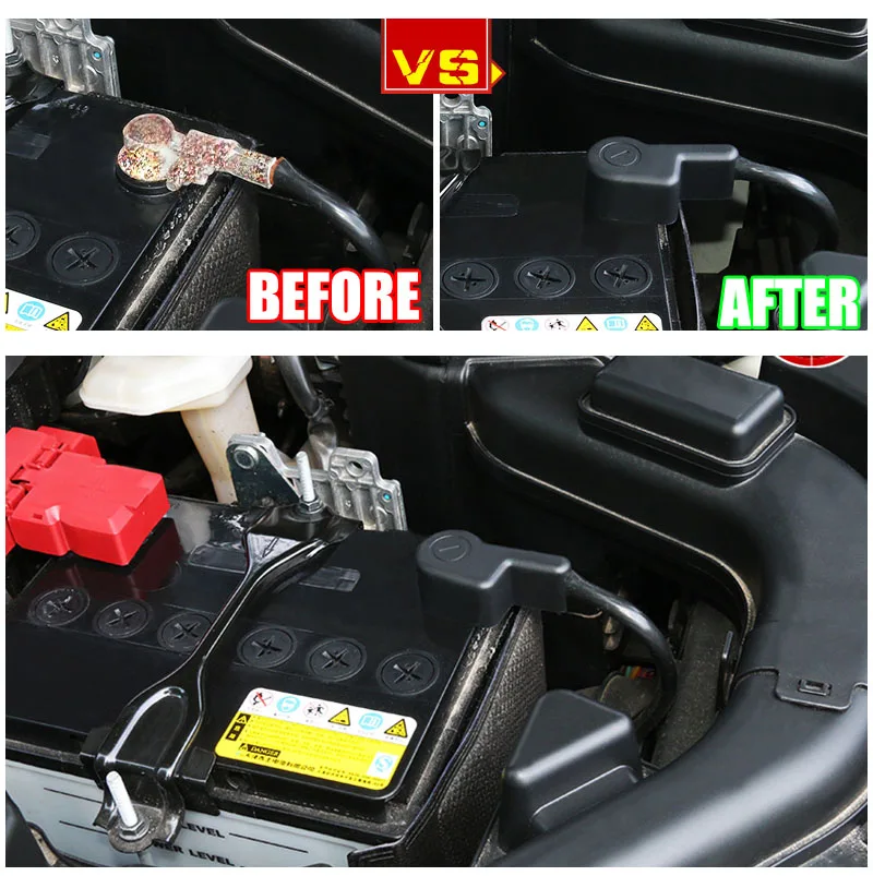 Battery Anode Negative Electrode Pole Terminal Cover Cap For Nissan Frontier Navara NP300 D22 D40 Xterra Titan A60 NV200 Evalia