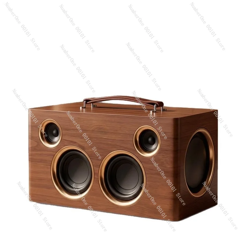 08 Portable Bluetooth Karaoke Subwoofer Heavy Bass Handheld Speaker For Home & Camping