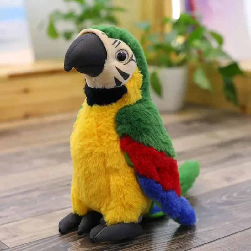 1pc Lifelike Parrot Plush Toys Soft Simulation Psittacidae Macaw Stuffed Toy Cute Wild Animals Birds Dolls Children Kids Gift