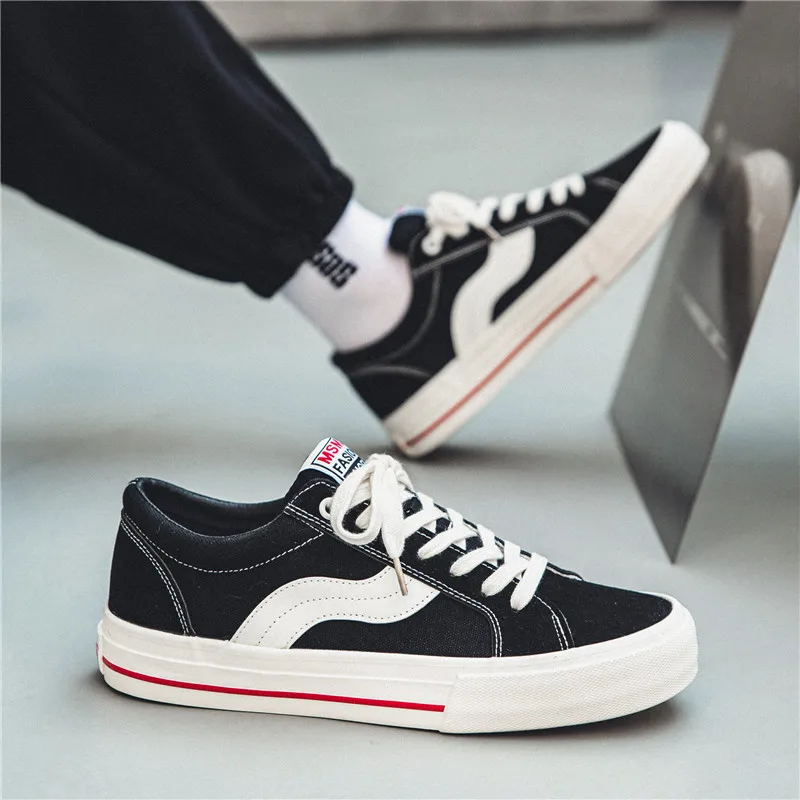 Men Canvas Shoes Sneakers Fashion Trainers Students Casual Shoes Vulcanized Shoes 2023 Spring New Tenis Masculino Mens Footwear