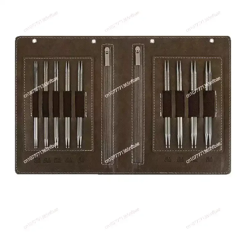 Knitting Tool, Hexagonal Water Drop Ring Needle Polygon Solid Stainless Steel Removable Ring Needle Set