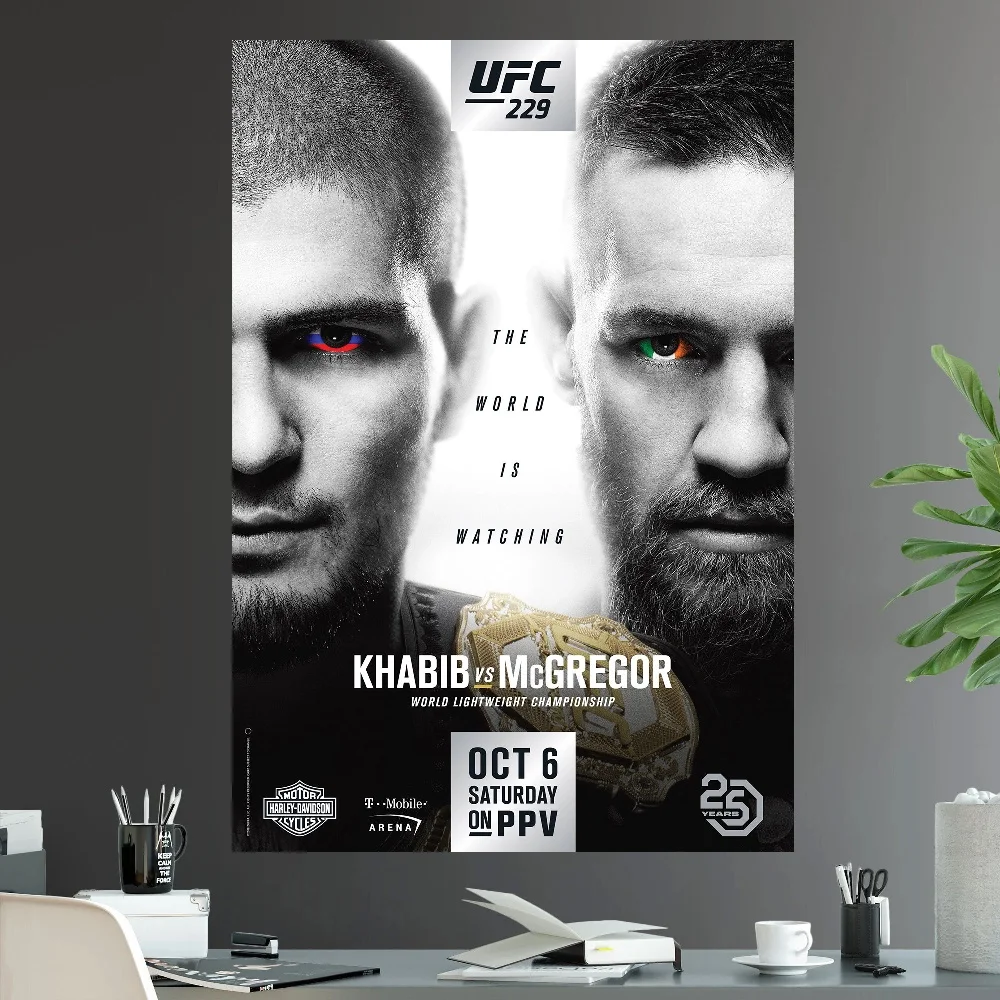 UFC Fighting Contestants Boxing Combat Sports Gym Dormitory Canvas Painting Wall Art Poster Picture Home Decor Mural Cuadros