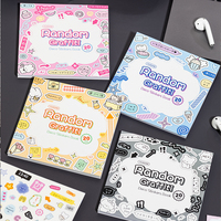 Sticker Book 20pcs/bag Doodle Sticker Book for DIY Decoration Scrapbook Diary Decoration Material Stickers