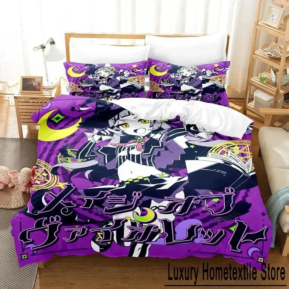 Exquisite Top Murasaki Shion Bedding Set Single Twin Full Queen King Size Bed Set Adult Kid Bedroom Duvet Cover Sets Anime Kawai