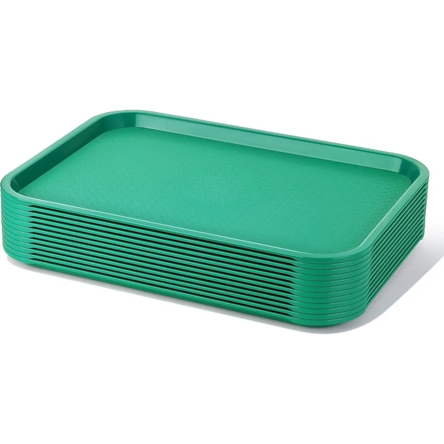 

Fast Food Tray, Set of 12 (Green, 12 x 16-Inch)