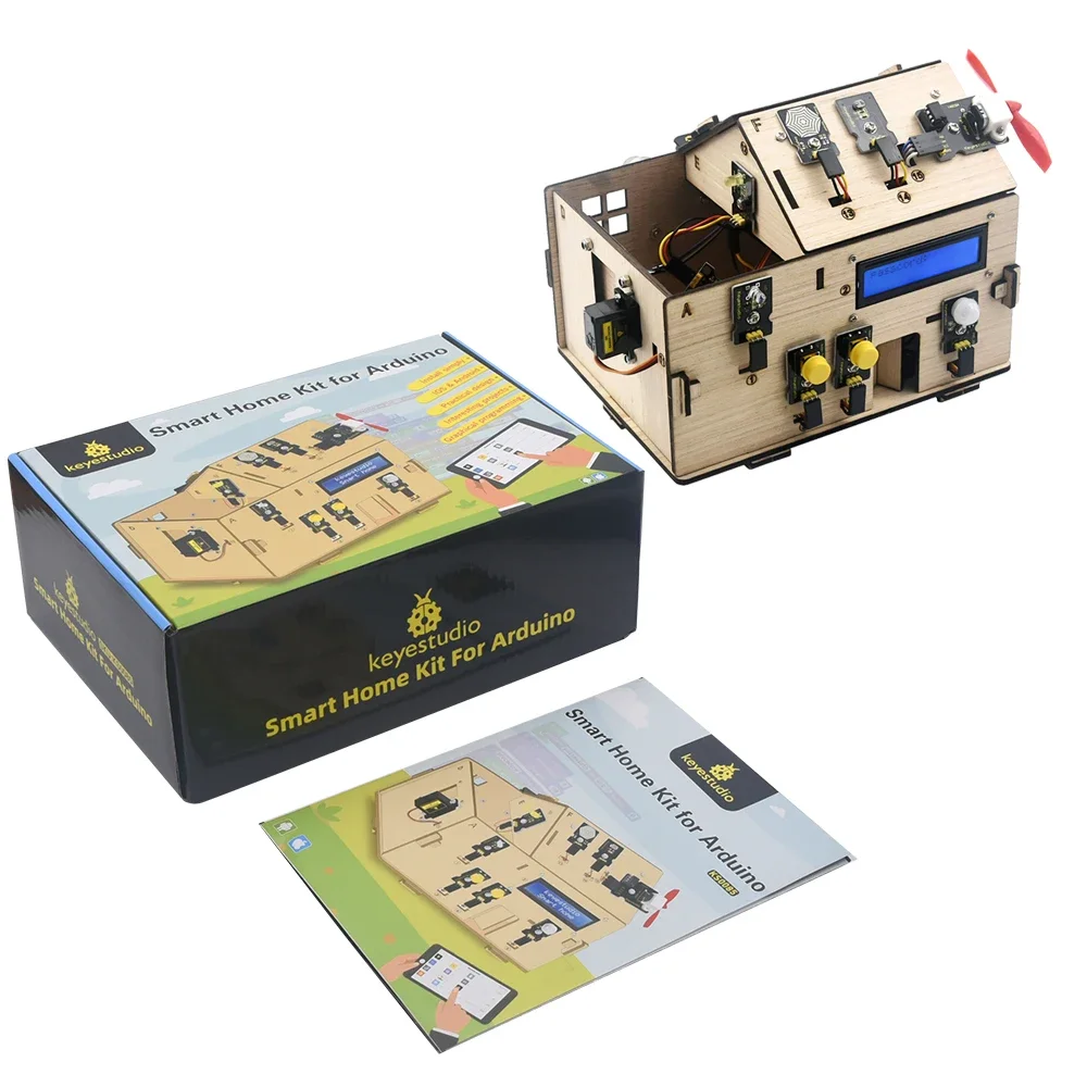 Hot Sale Smart Home Starter Kit Automation Projects Wooden House Electronic Component Kit for Arduino