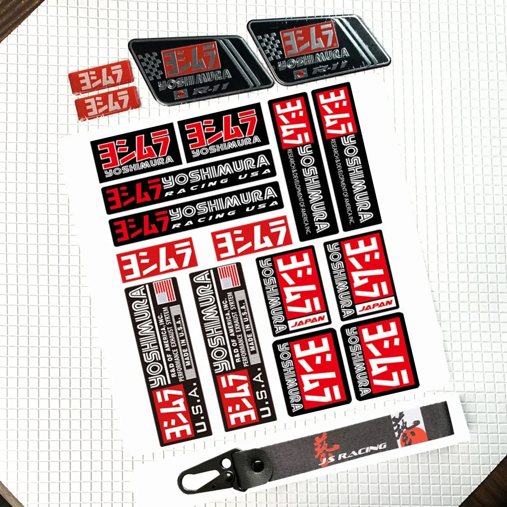 Yoshimura Reflecterende Motorfiets Uitlaatpijpen Pijp Decal Sticker Cool Persoonlijkheid Schorpioen Nieuwe Arrval Voor KAWASAKI Benelli