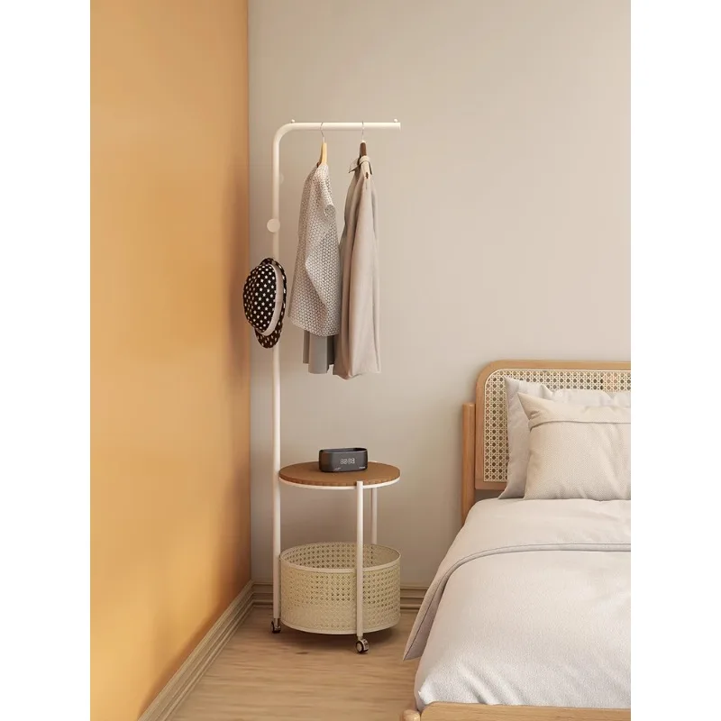 Coat rack floor-to-ceiling bedroom, light luxury corner clothes rack, storage rack corner household