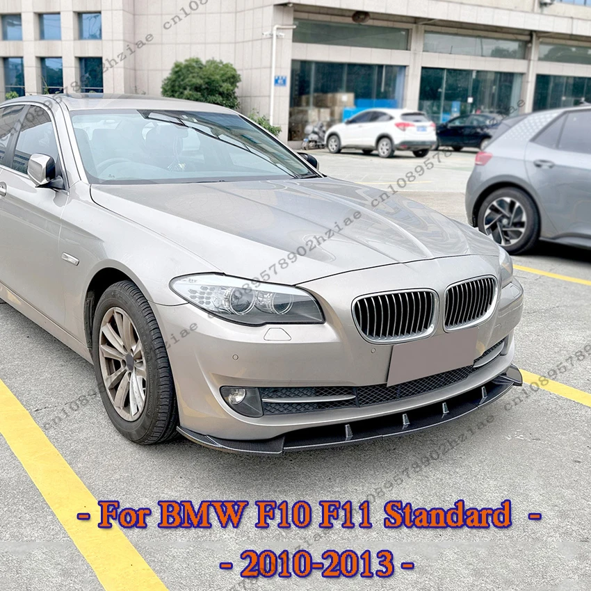 

Front Bumper Spoiler Gloss Black Lower Splitter For BMW 5 Series F10 F11 520i 530i Standard Versions 2010-2013 Car Accessories