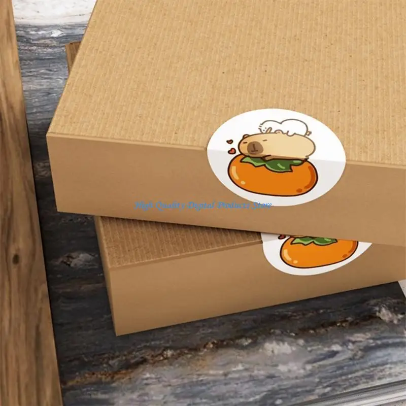 u2je round route sticker scrapbooking sticker capybara ملصق ملصق للحيوان للاحتفال بالمهرجان