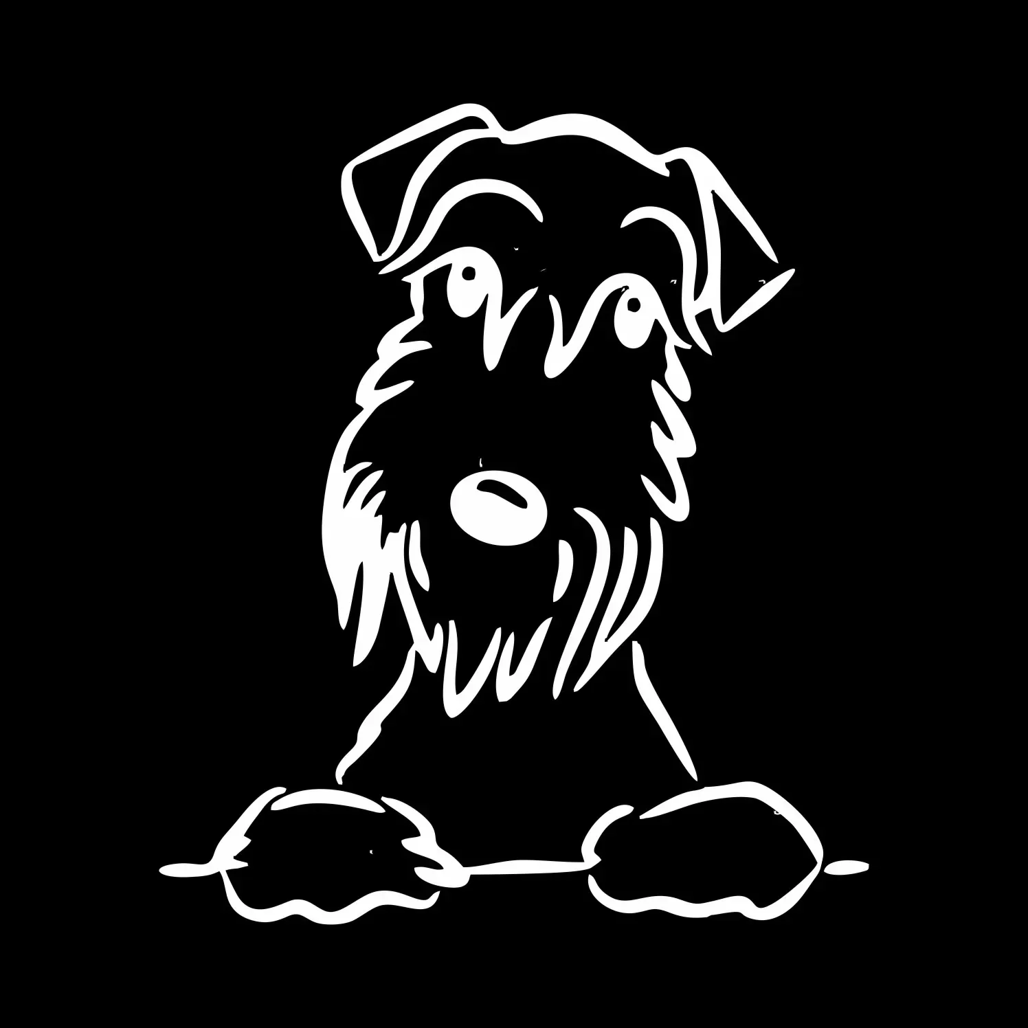 Calcomanía de dibujos animados de perro Schnauzer lindo, calcomanía de coche divertida, decoración de arañazos, 15cm, gran oferta de personalidad