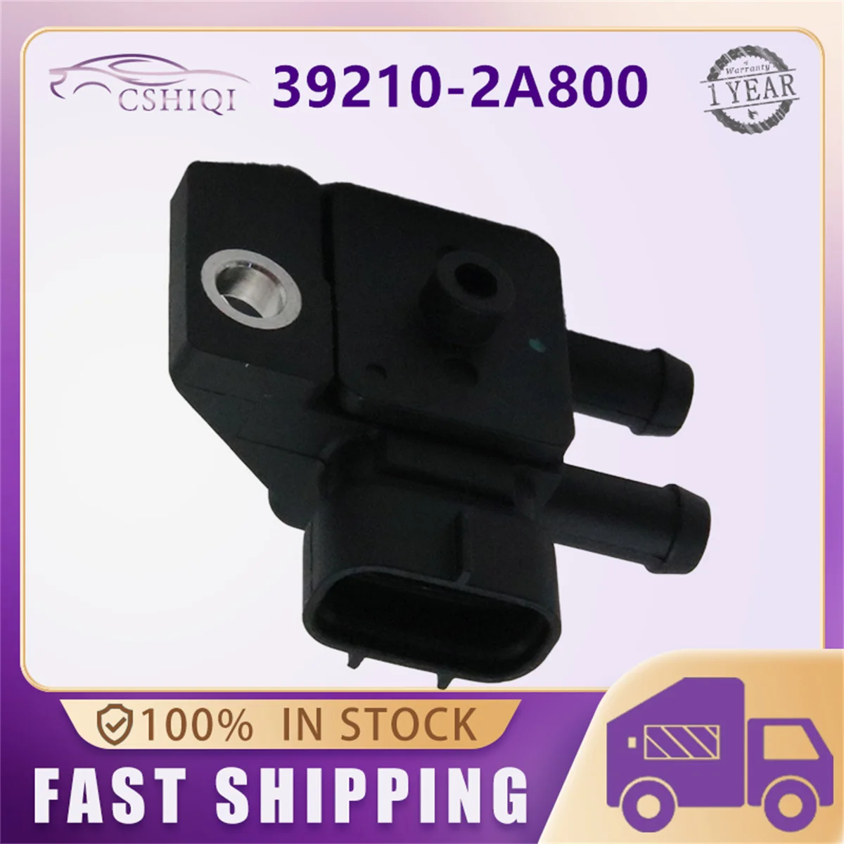 

39210-2A800 DPF Differential Exhaust Pressure Sensor 392102A800 22771-1AT0A For Kia Nissan Hyundai Santa 2009-2020 2.0 2.2