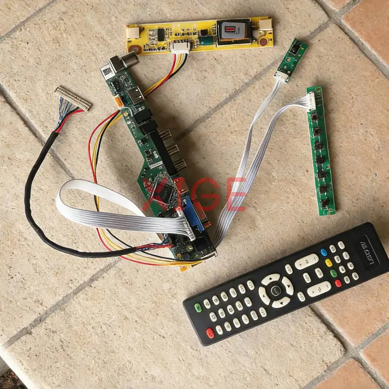 

Плата привода подходит для LM171WX3-TLA1 HSD170MGW1-B00 LM171WX3-TLC1 HSD170MGW1-A00 2CCFL HDMI+VGA+AV+USB LVDS-30Pin 1440*900 Комплект 1440x900