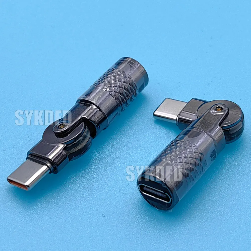 USB Type-C Adapter 180 Degree Rotating Type C Male to Female Connector Converter For Xiaomi Samsung Charger Data Cable