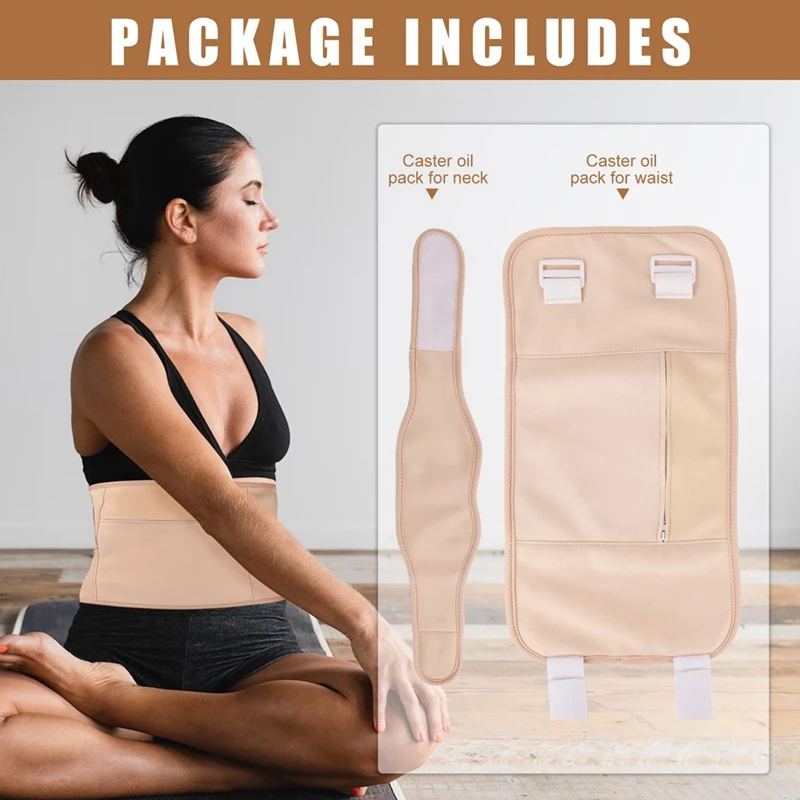 น้ำมันละหุ่ง2ชิ้นแพ็คน้ำมันละหุ่งปรับได้กันรั่วพร้อมกาววิเศษสีกากี