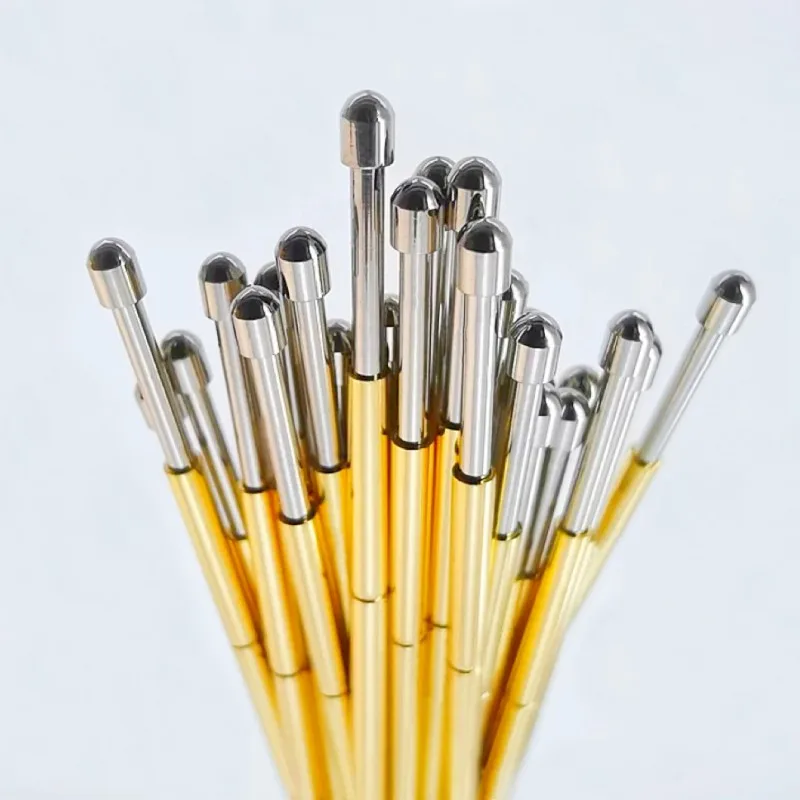 P100 Serie Nickel Überzogene Messing Feder Test Sonde Test Pin Pogo Pin Elektrische Erkennung Nadel PCB Test Werkzeug P100-B P100-B1 – Detail 13