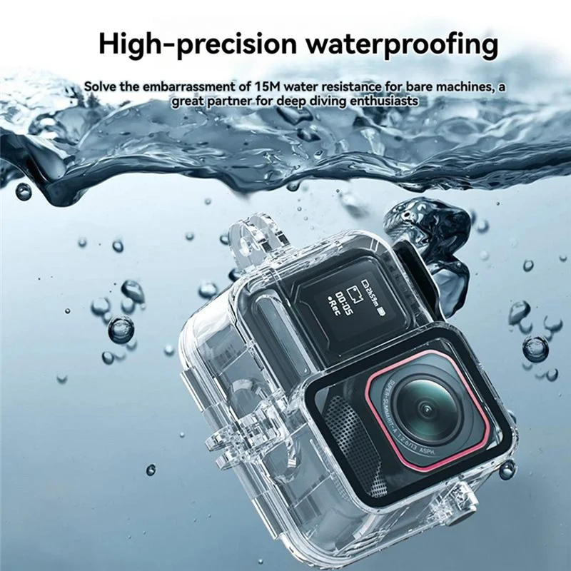 A72Z Dive Case Protective Cover Shell 45M Sports Camera Insta360 Ace Pro 2 Accessorie