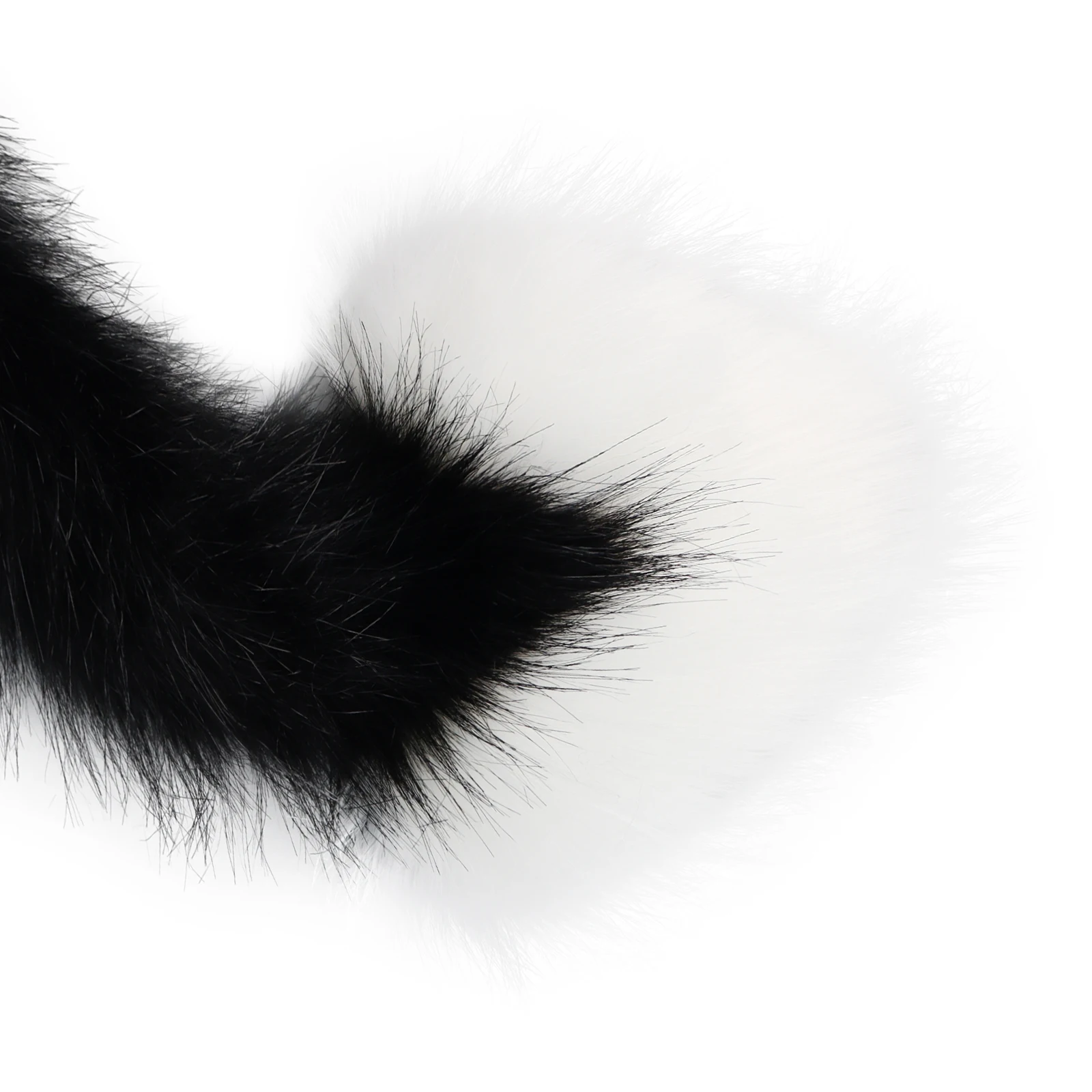 Accessorio per costume cosplay anime Therian in peluche peloso con coda di volpe animale in pelliccia sintetica per la festa di Natale