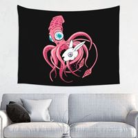 Custom Msi Mindless Punk Rock Self Indulgence Octopus Tapestry Home Decor Hippie Wall Hanging Electro Tapestries for Living Room