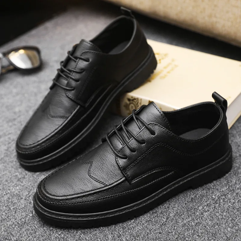 Chaussures décontractées pour hommes de marque chaussures en cuir d'affaires classiques pour hommes chaussures habillées pour hommes fabriquées à la main mocassins plats confortables