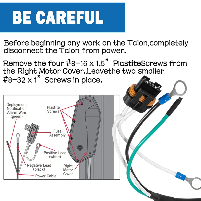 1810244 Quick Release Power Disconnect Plug for Talon Shallow Water Anchors Heavy Duty Connectors with Screw Lock for Lines 14