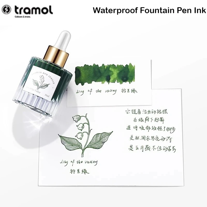 

Tramol 5 Colors 30ml Fountain Pen Ink Calligraphy Dip Pens Ink Office School Supplies Stationery For JINHAO Hongdian Majohn