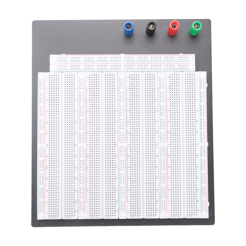 No Welding Solderless Breadboard Plate 3220 Tie-Points Test Circuit Board ZY-208 4Pcs 830 Points