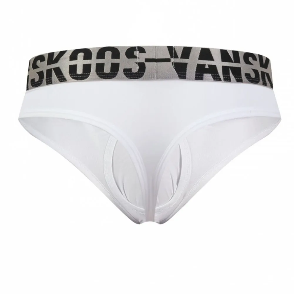 Breathable Low Waist Thong Comfortable Breathable Underpants 2XL Men G-Strings Color Matching Pattern Everyday Use