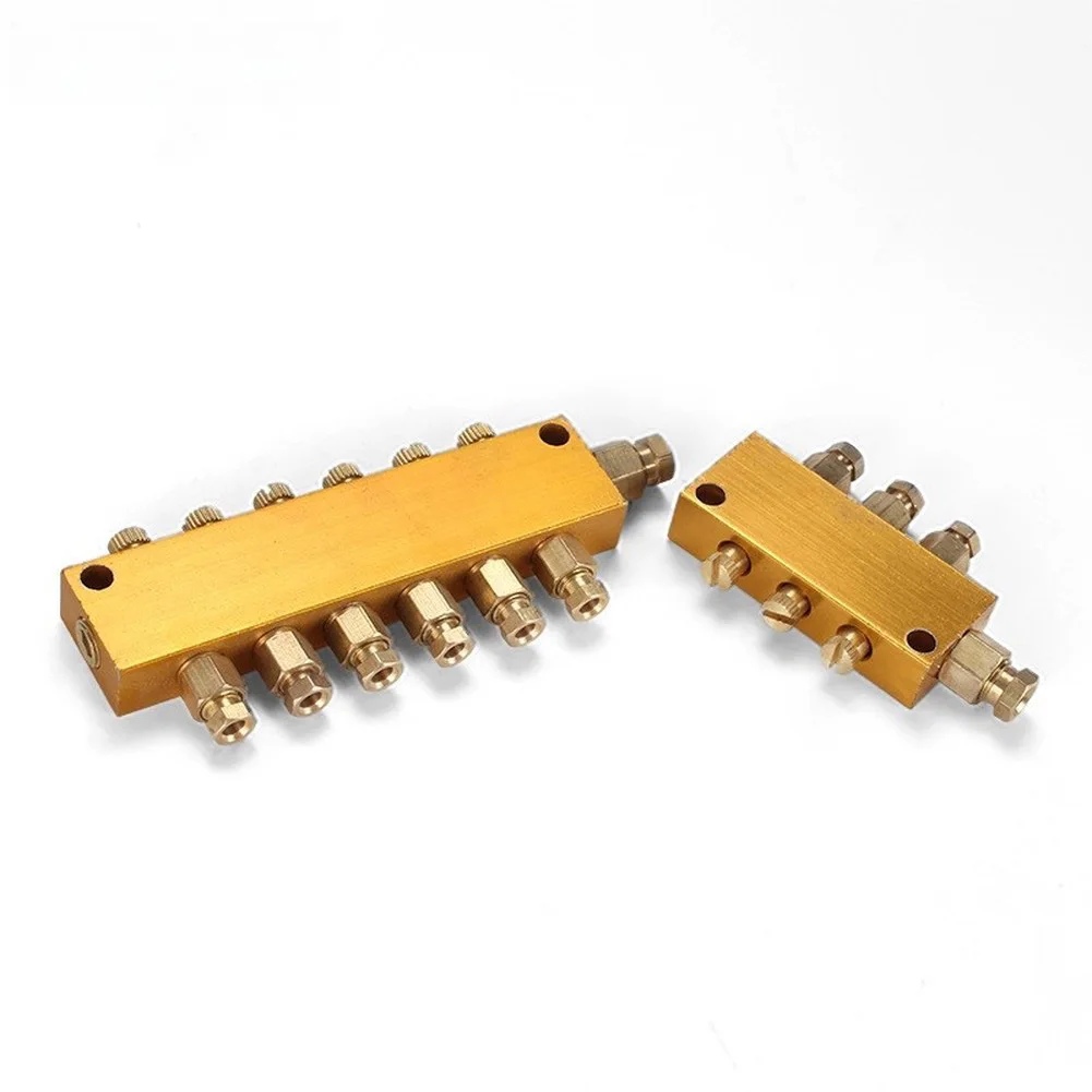 5 Valve Adjustable Oil Separator 1 Inlet 3 Outlet For Type Resistance Discharge System High Temp Lubrication Distributor