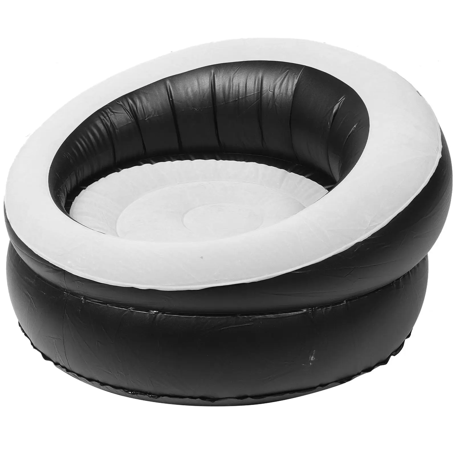 Inflatable โซฟาสตูลที่นั่งพับได้โซฟาเก้าอี้เก้าอี้แบบพกพาเก้าอี้สีสุ่ม Travel น้ําหนักเบาสบาย