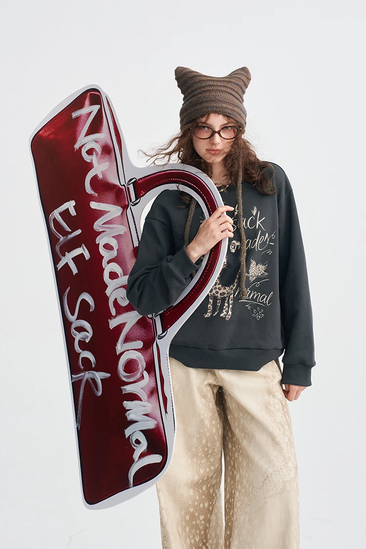 ELFSACK Damen-Sweatshirt mit Grafik- und Slogan-Print, Alltags-Outdoor-Oberteil – Detail 24