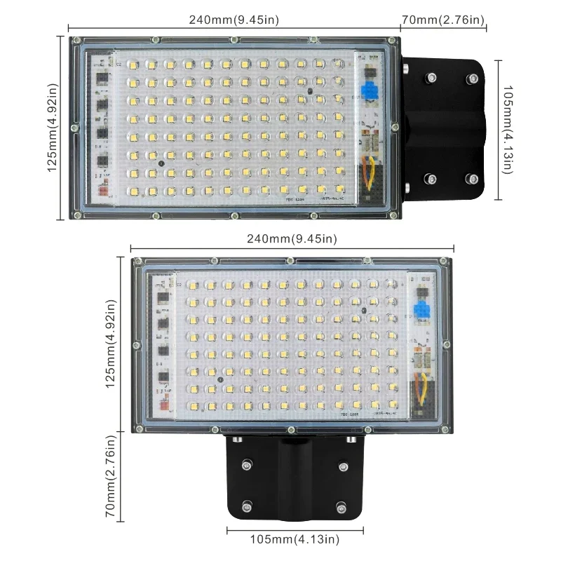 LED Street Light 100W Outdoor Floodlight Spotlight AC 220V-240V IP65 Waterproof Wall Light Garden Road Street Pathway Spot Light