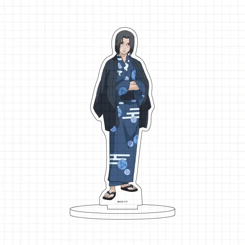 Japanese Naruto peripheral acrylic stand-up bathrobe series Naruto Boruto Sasuke Sakura model anime minifigure birthday gift