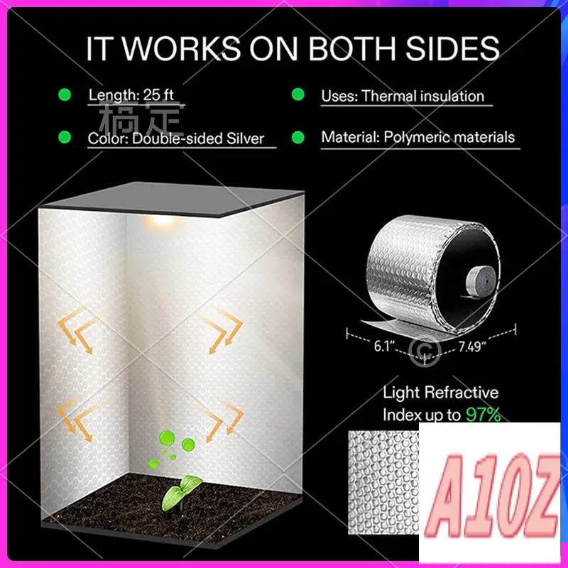 0Z-1 Roll Reflective Wrap Insulation Bubble Film Reflects Ultraviolet Rays And Heat Film For Require A Vapor Barrier