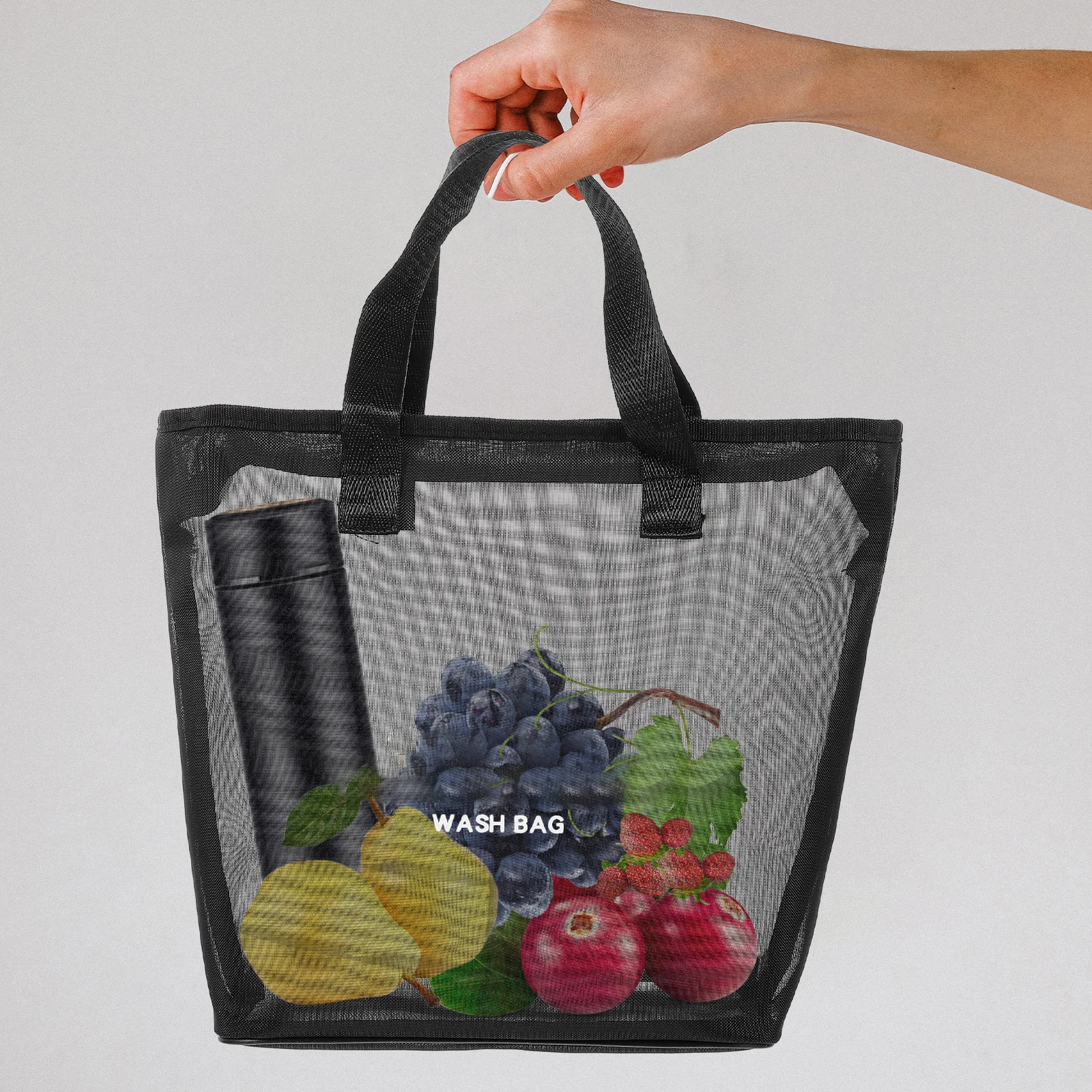 

Mesh Shower Bag Premium Nylon Hanging Portable Bathroom Mesh Storage Toiletry Organizer Tote Beach Travel Shower Caddy