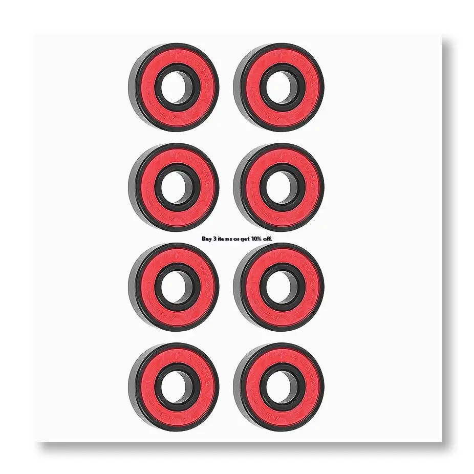 ●8 Pcs Ceramic Bearings High Speed Wear Resistant for Skate Skateboard Wheel