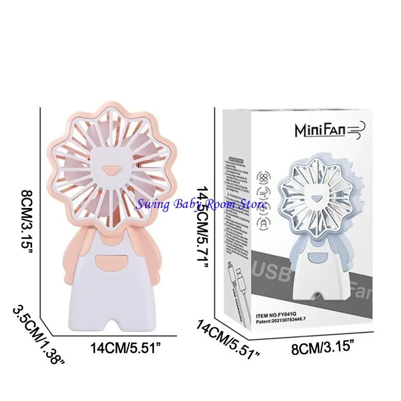 K1AD портативные вентиляторы кармана Lazy Fan Desktop Mini Fan