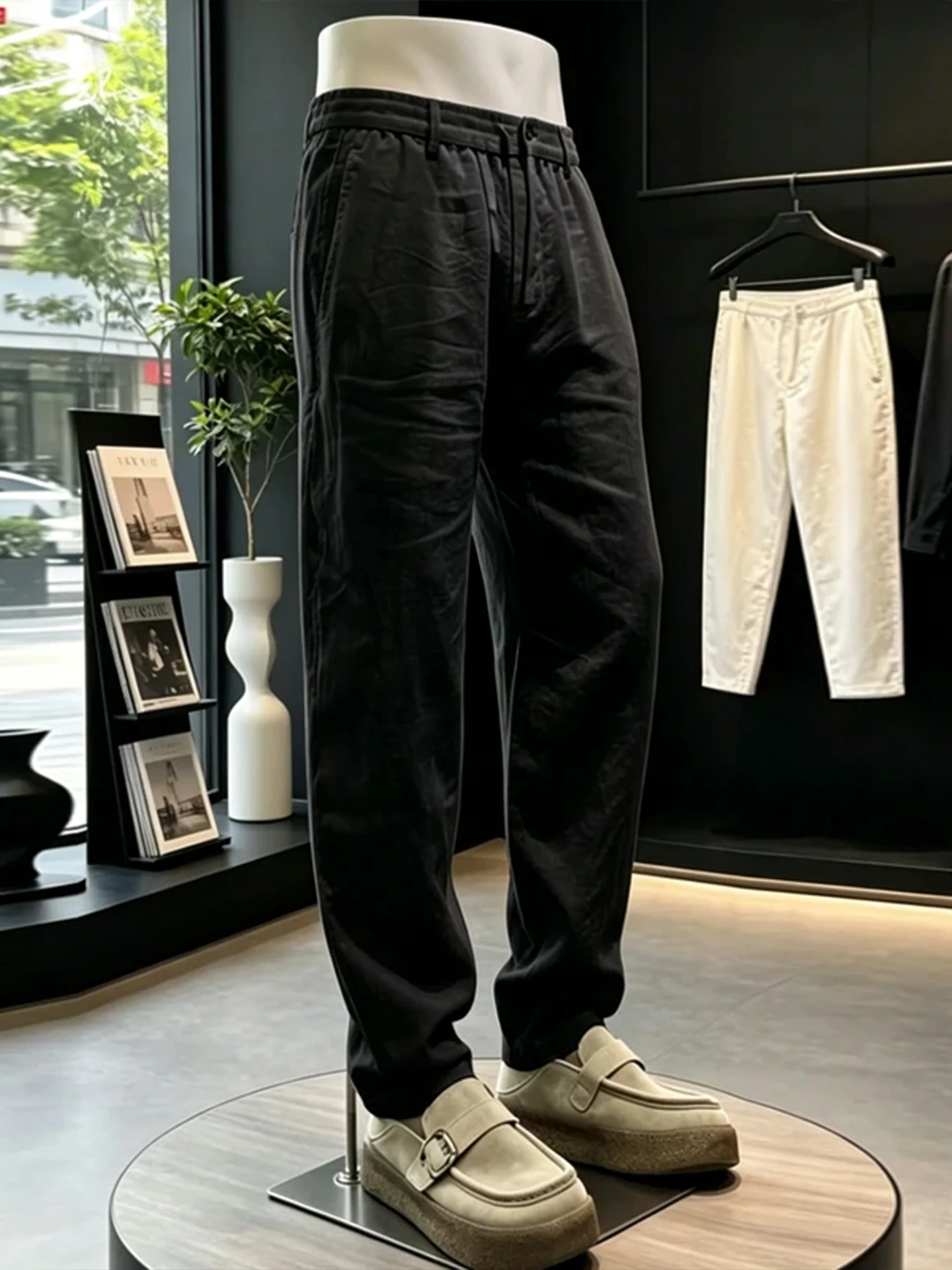 가벼운 린넨 남성 여름 바지 드레이핑 와이드 레그 캐주 - Linen Pant Wide 리뷰 및 가격