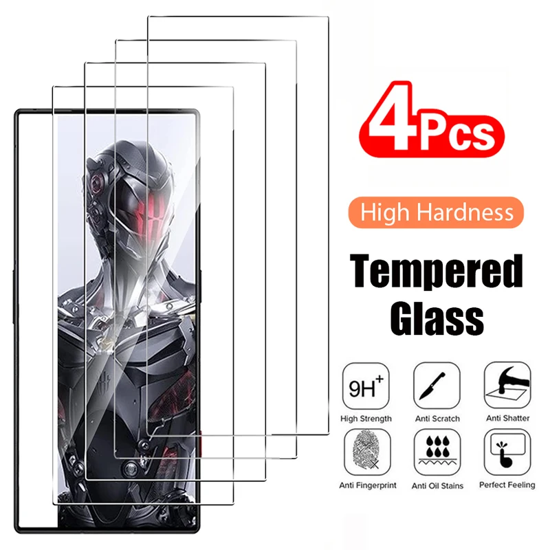 4PCS Tempered Glass For ZTE nubia Z50 Ultra Red Magic 8 7 7S 6 6S Pro 6R 5G 5S 3 Mars Protective Transparent Screen Protector