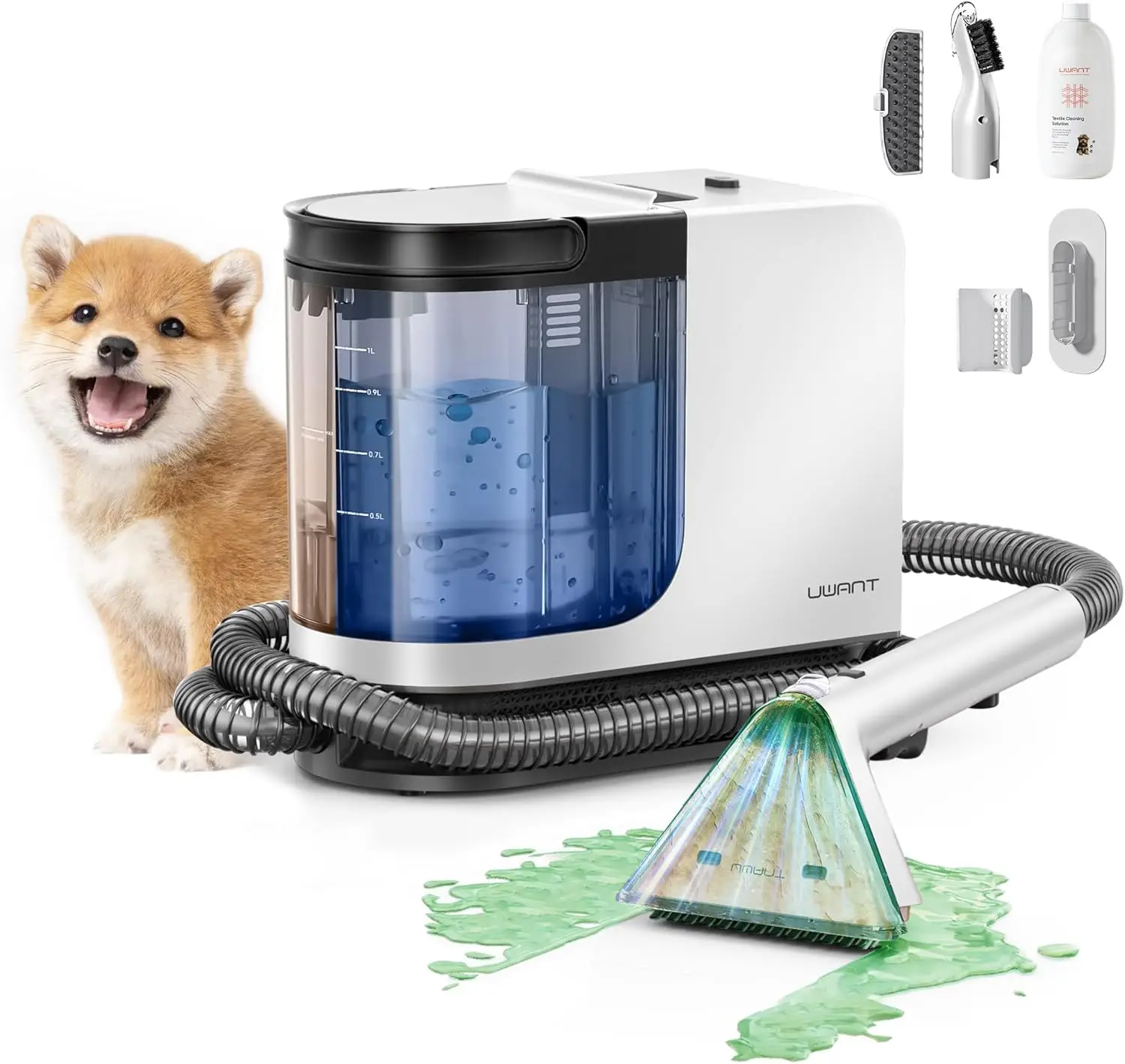 

Portable Carpet Cleaner, 12Kpa Powerful Suction Spot Cleaner Machine, Upholstery Cleaner Machine, Couch Cleaner