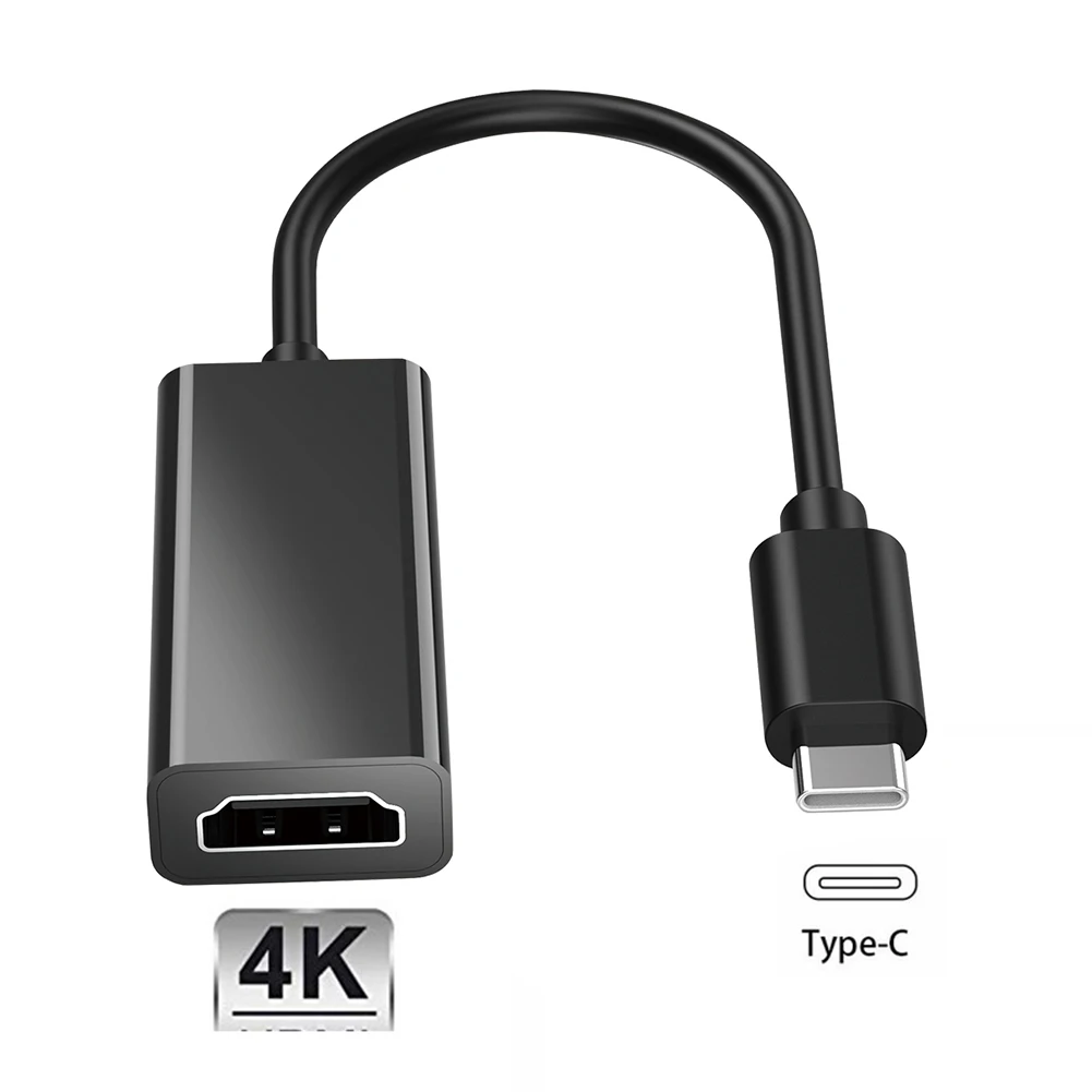 1-50Pc USB Type C DP to HDMI Converter Cable 4K USB3.1 10Gbps HDTV Adapter Cord for Samsung Galaxy S10 Android Phone for MacBook