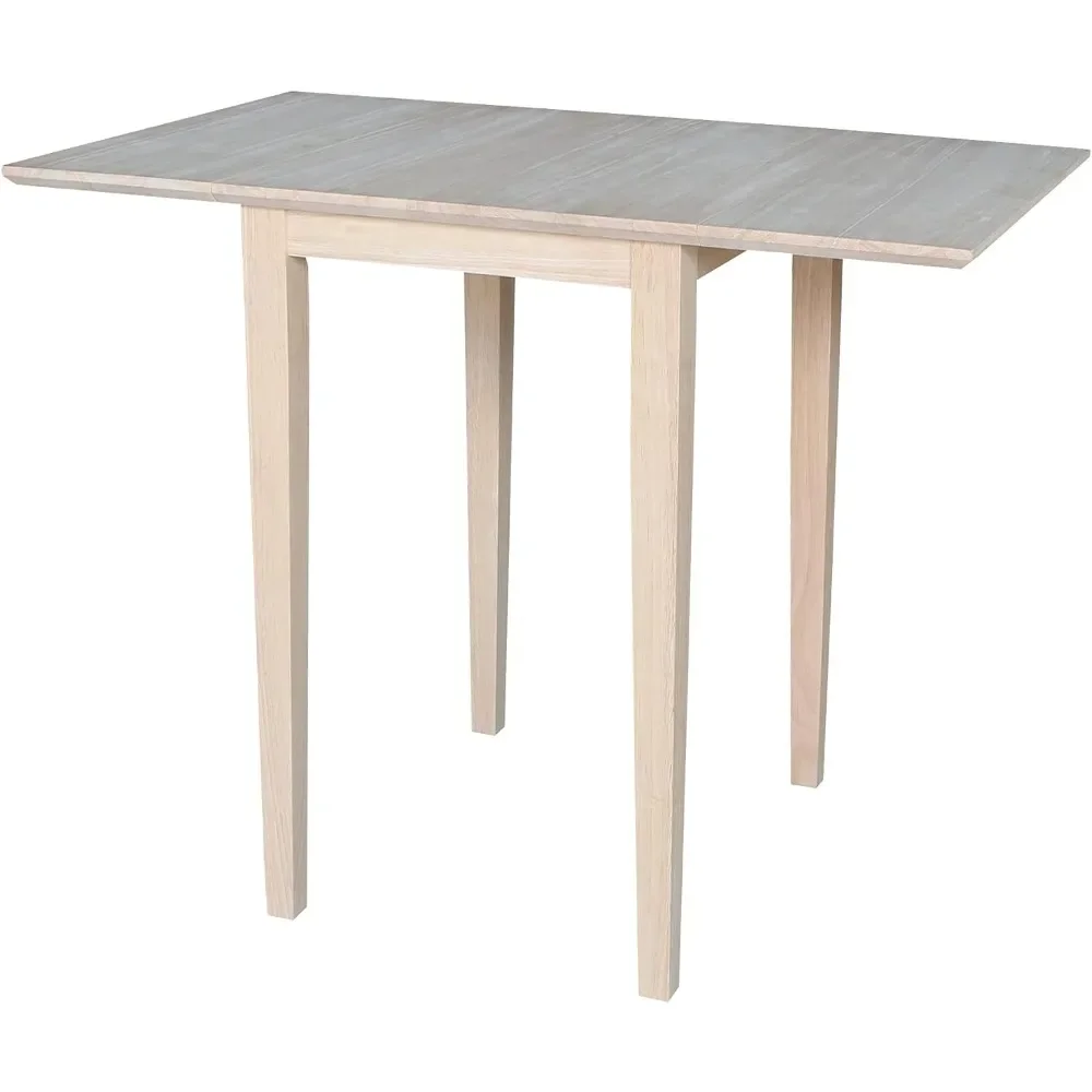 International Concepts Small Drop-leaf Table, Unfinished