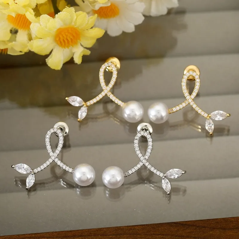 

Beauty fish tail set with zircon tassel earrings, exaggerated luxury fashion niche earrings, Halloween Christmas jewelry gifts