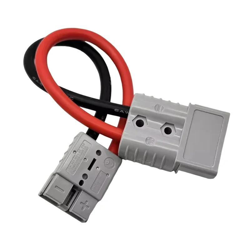 50A to 120A Plug for Plug Connector 6AWG Silicone Wire Extension Connection Conversion Line For Forklift Battery Charging Plug
