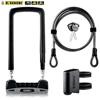 ETOOK Heavy Duty D-lock Bicycle U Shape Locks Strong Bike Scooter Lock