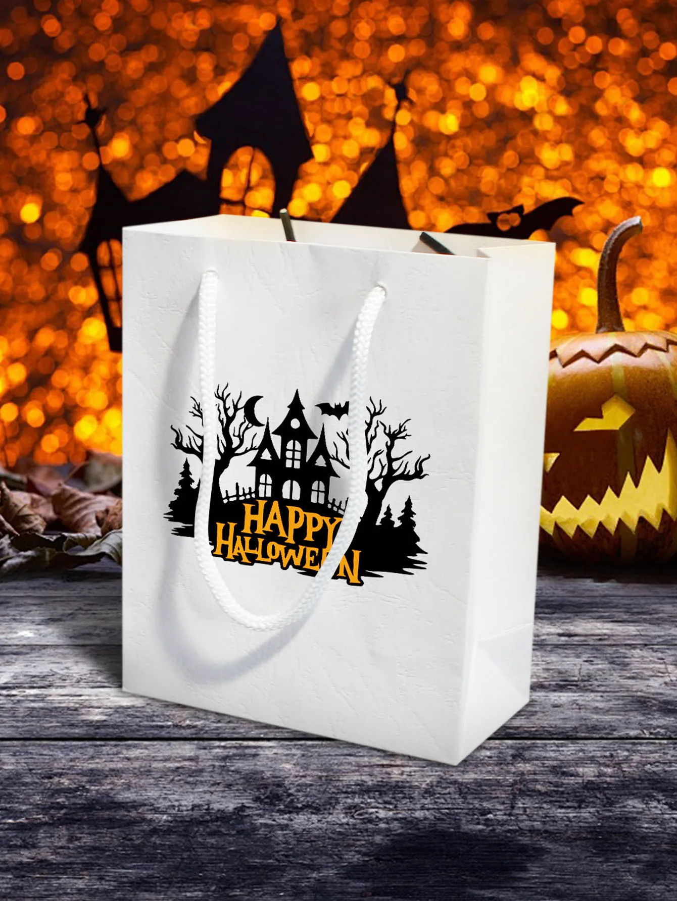 10/20pcs Halloween gift Bags,Halloween goodies Candy Bags With Drawstring for Halloween Party Supplies.