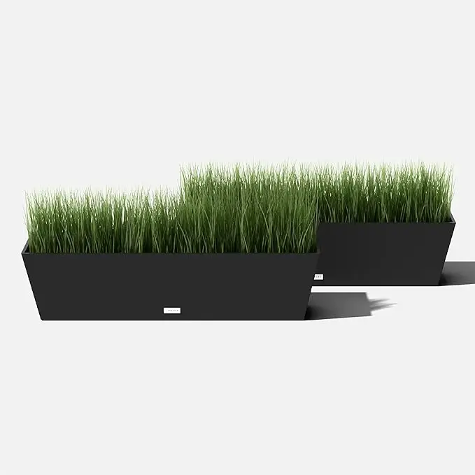Brooklyn Rechthoekige Window Box Muur/Reling Plantenbak (36 Inch-2 Pak,)